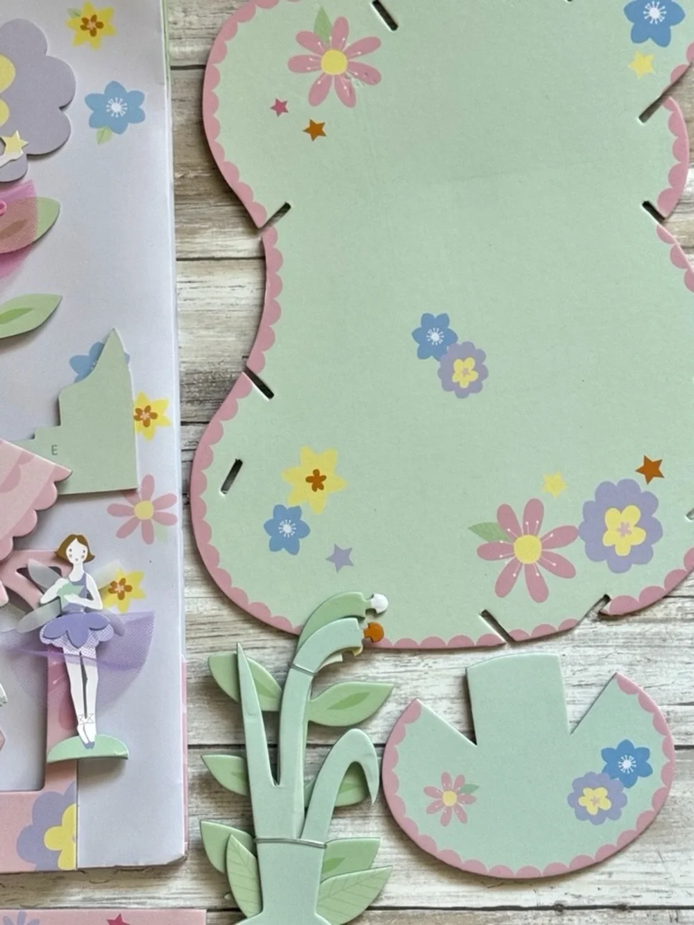 Meri Meri Fairy Wishes Centerpiece Fairy Party Garland 3D Birthday Decor Set VTG
